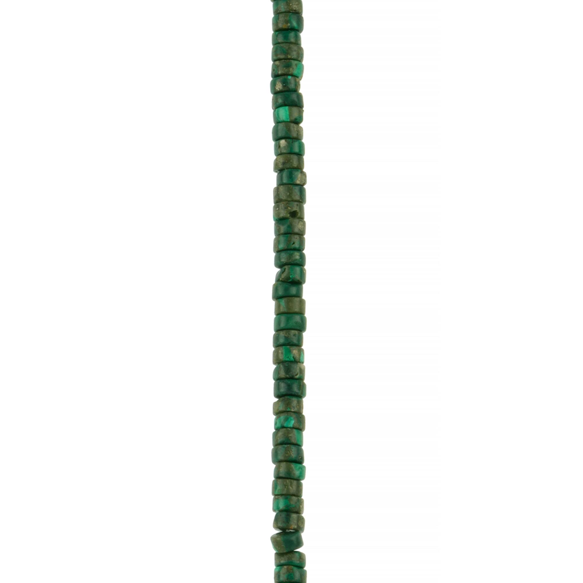 Green Reconstituted Stone Heishi Beads by Bead Landing